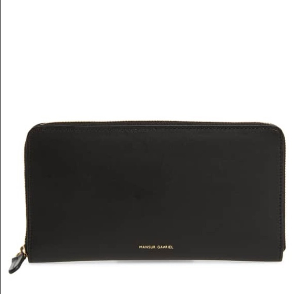 MANSUR GAVRIEL Continental Zip Leather Wallet